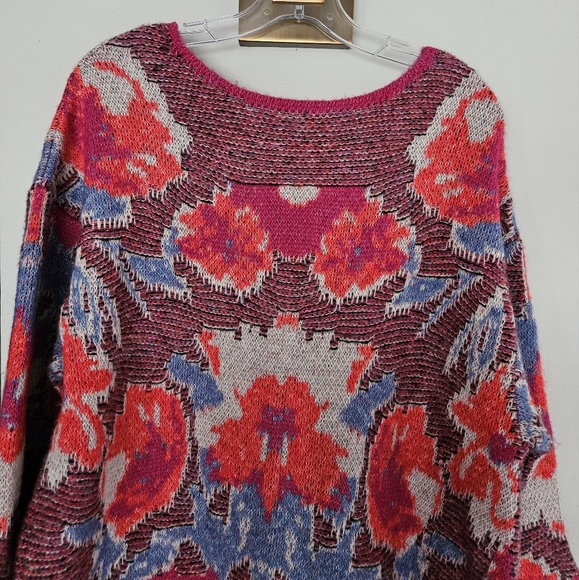 Zara Pink Jacquard Knit Tunic Sweater Dress NWT Size Small - Picture 6 of 16